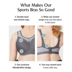 Women's Glamorise High Impact Wire Sports Bra 36 Women's Glamorise High Impact Wire Sports Bra -BROOKS Shop 0rs46zihhb