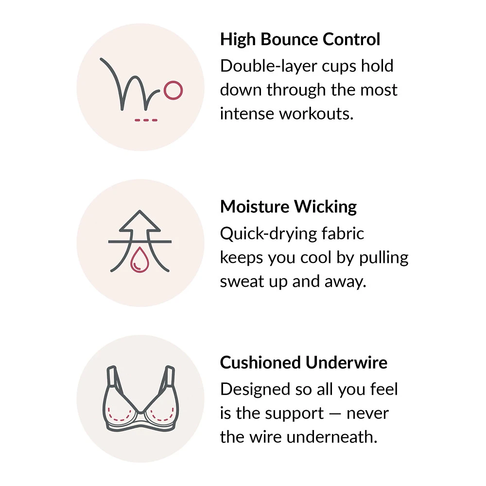 Women's Glamorise High Impact Wire Sports Bra 6 Women's Glamorise High Impact Wire Sports Bra - Image 6