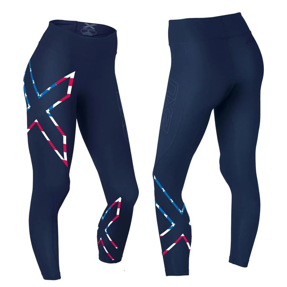 Women's 2XU Mid-Rise Compression Tights 3 Women's 2XU Mid-Rise Compression Tights - Image 3