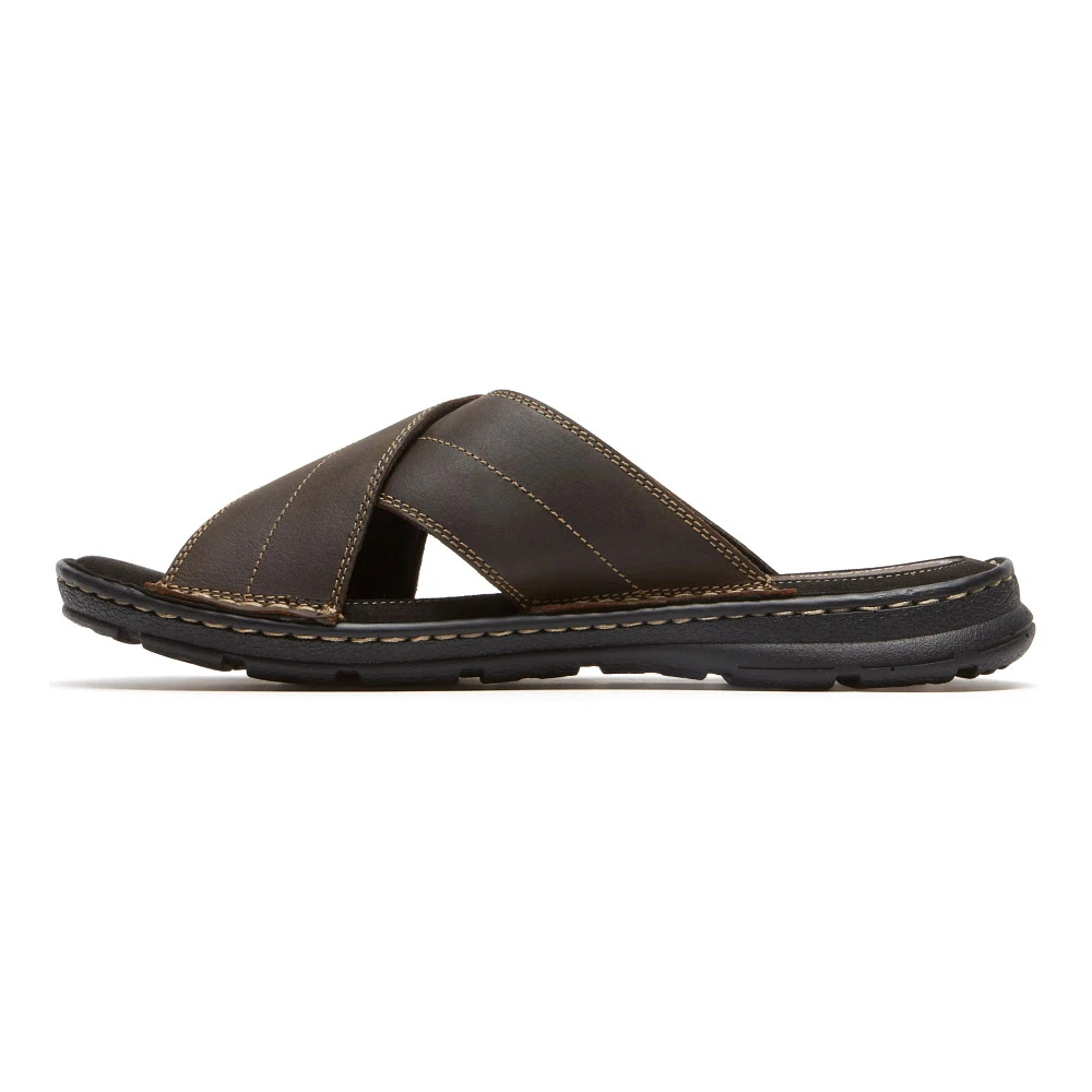 Men's Rockport Darwyn Cross Band Slide Sandal 2 Men's Rockport Darwyn Cross Band Slide Sandal - Image 2