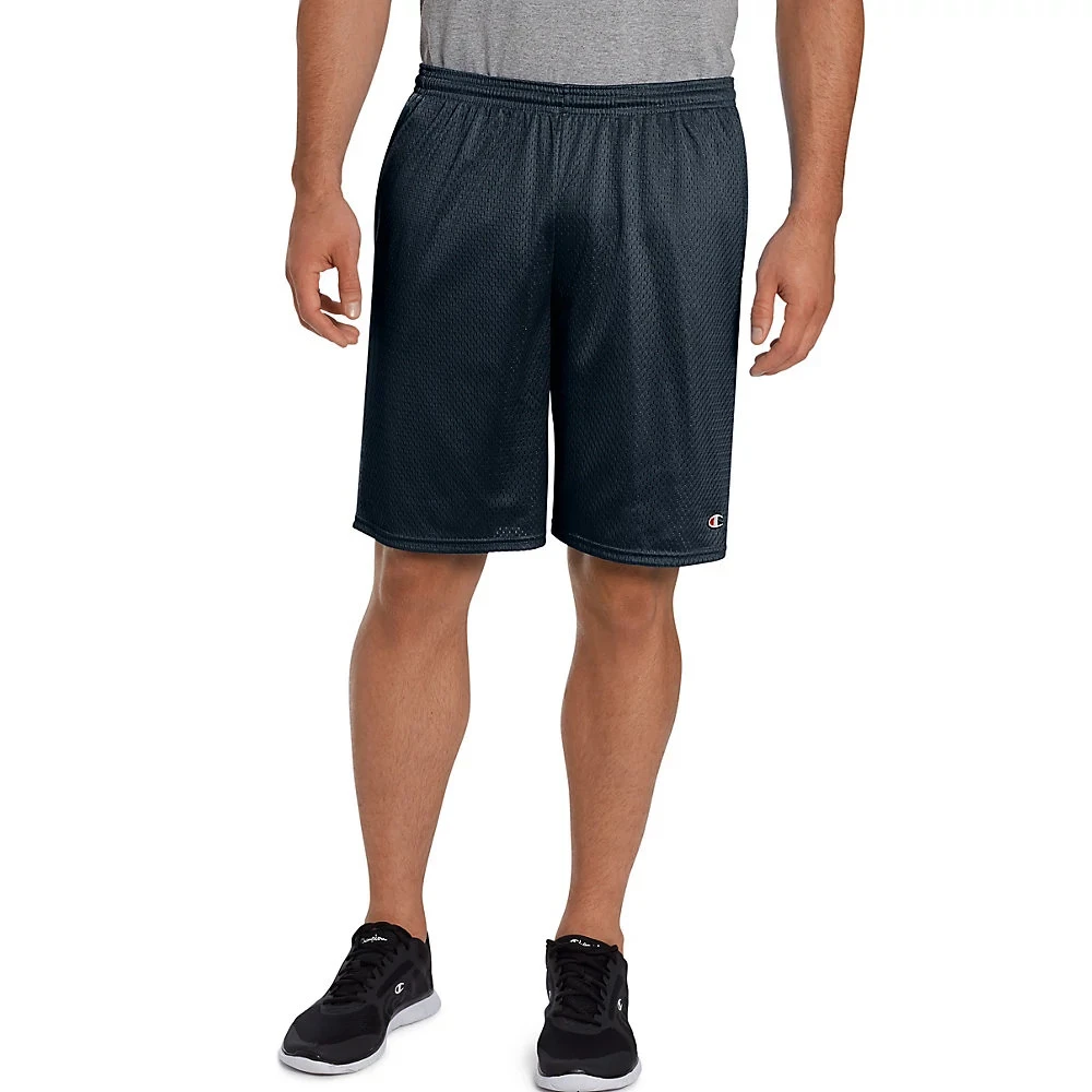 Men's Champion Long Mesh Shorts With Pockets 4 Men's Champion Long Mesh Shorts With Pockets - Image 4