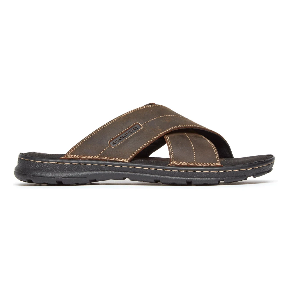 Men's Rockport Darwyn Cross Band Slide Sandal 1 Men's Rockport Darwyn Cross Band Slide Sandal