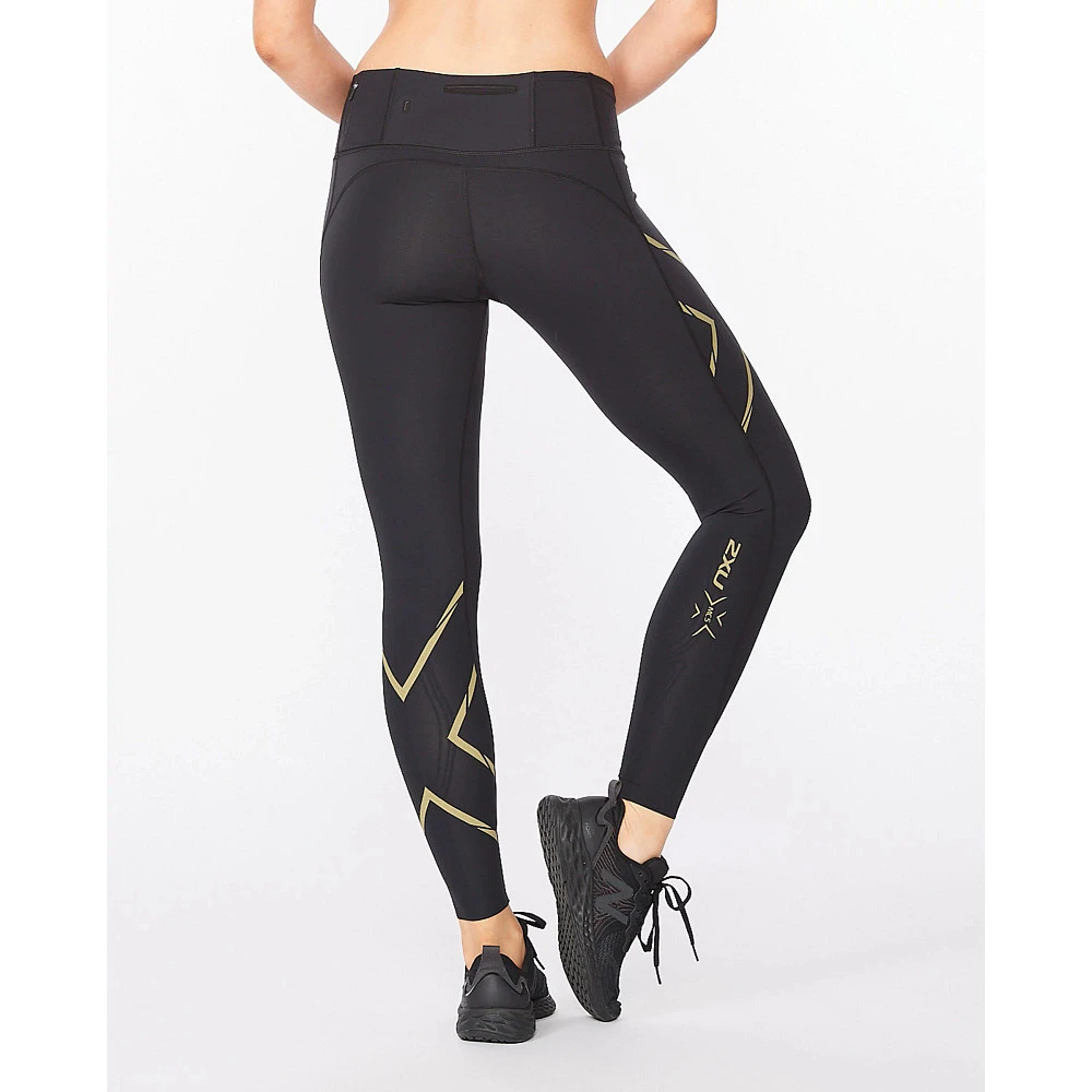 Women's 2XU Light Speed Mid-Rise Compression Tights 2 Women's 2XU Light Speed Mid-Rise Compression Tights - Image 2