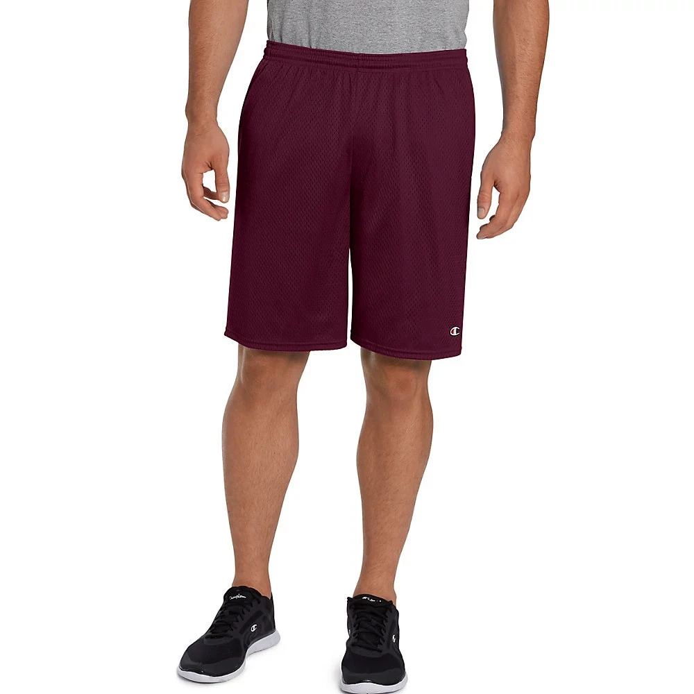 Men's Champion Long Mesh Shorts With Pockets 6 Men's Champion Long Mesh Shorts With Pockets - Image 6