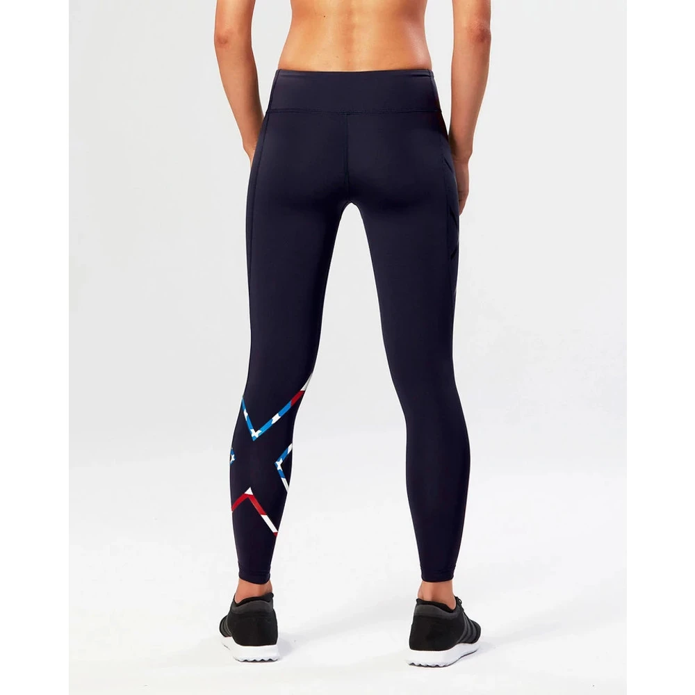Women's 2XU Mid-Rise Compression Tights 2 Women's 2XU Mid-Rise Compression Tights - Image 2