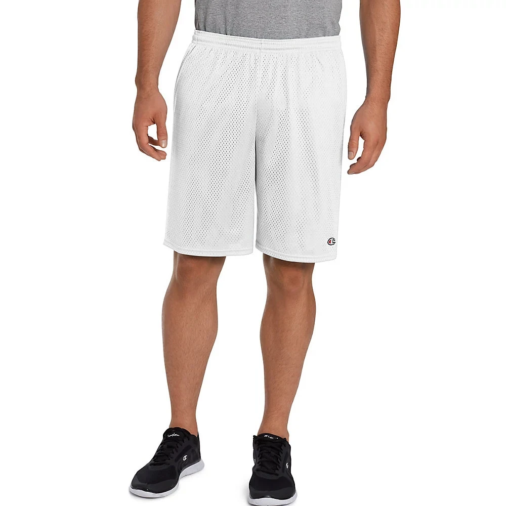 Men's Champion Long Mesh Shorts With Pockets 1 Men's Champion Long Mesh Shorts With Pockets
