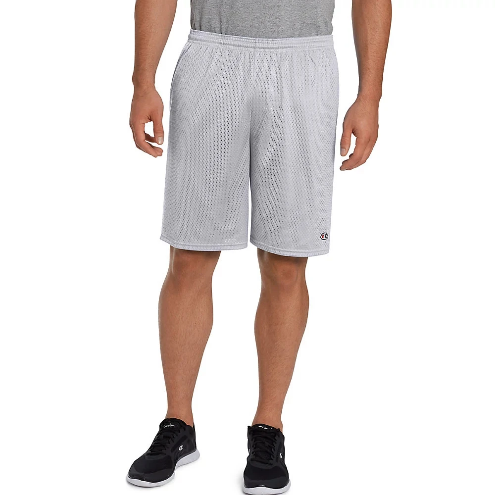 Men's Champion Long Mesh Shorts With Pockets 11 Men's Champion Long Mesh Shorts With Pockets - Image 11